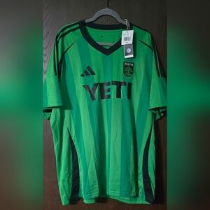adidas Green and Black Men's Soccer Jersey